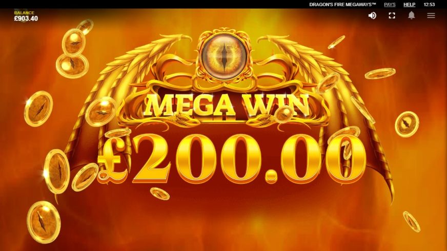 Dragon’s Fire MegaWays slot screen 5