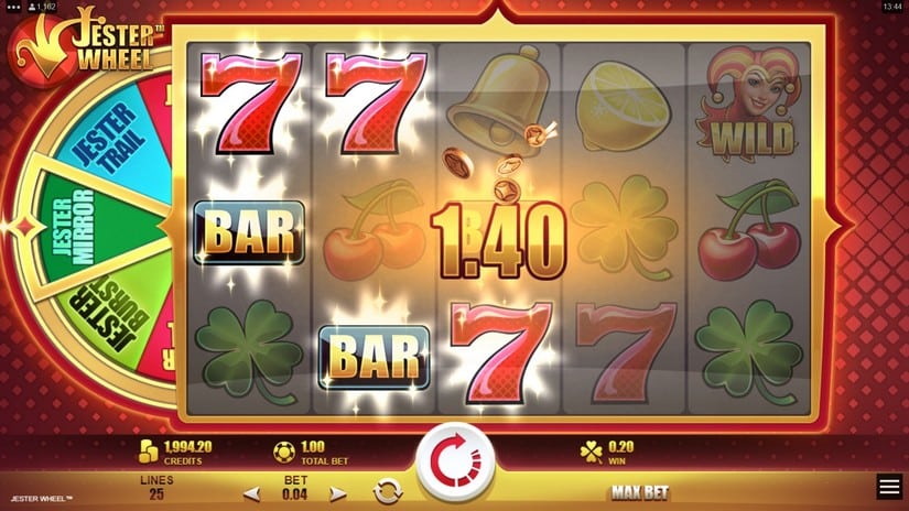 Jester Wheel slot screen 2