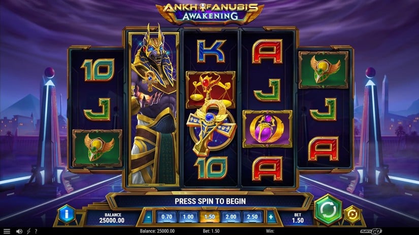 Ankh of Anubis Awakening slot screen 1