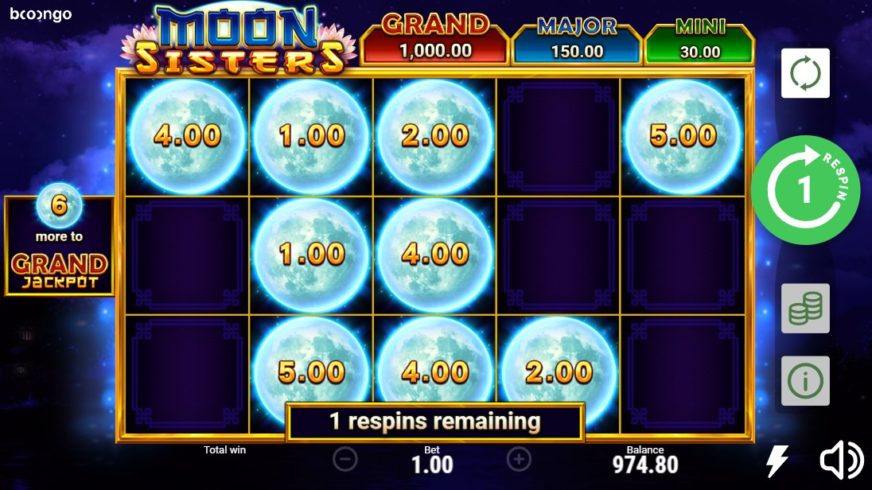 Moon Sisters slot screen 4