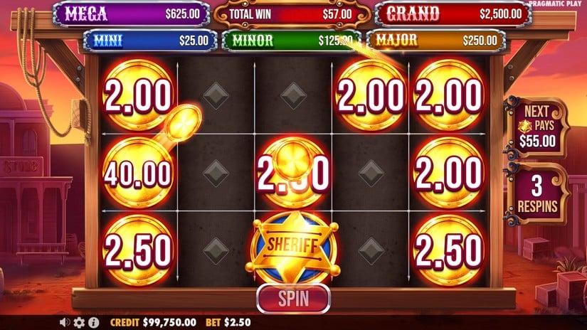 Badge Blitz slot screen 4