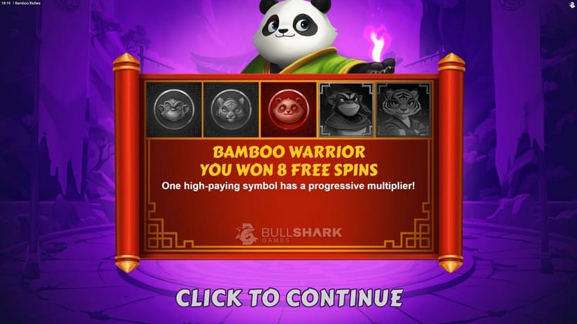 Bamboo Riches slot screen 2