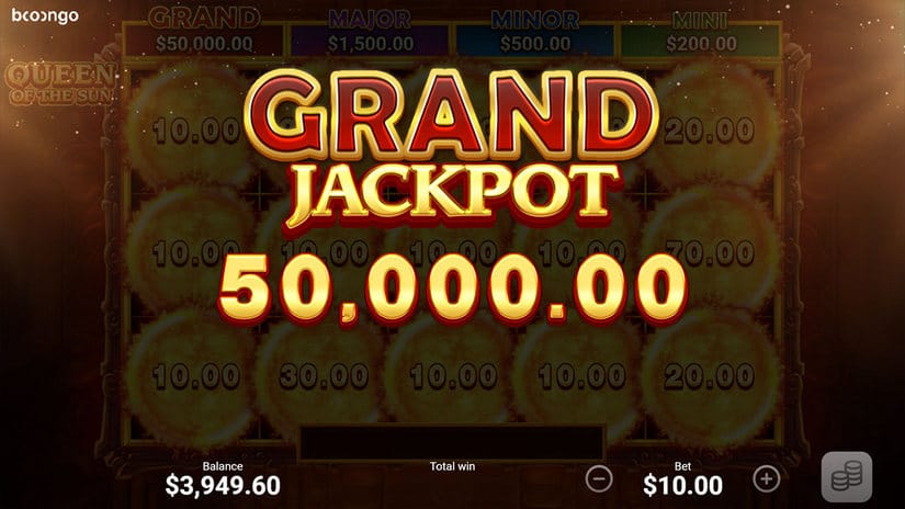 Queen of the Sun slot screen 5