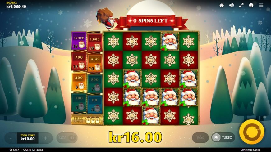 Christmas Santa slot screen 4