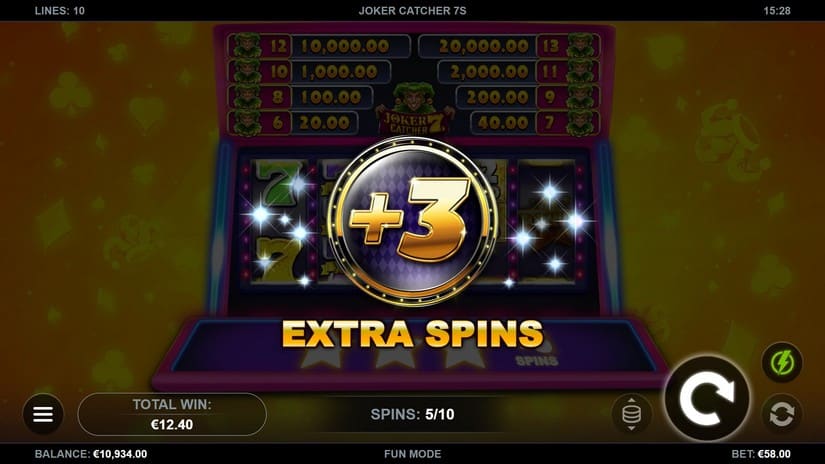 Joker Catcher 7s slot screen 3