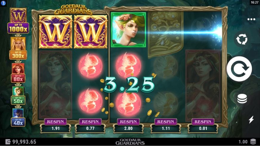 Goldaur Guardians slot screen 2