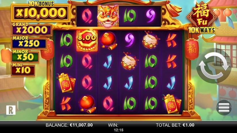 Fu 10K Ways slot screen 2
