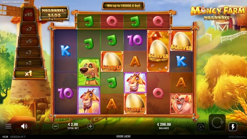 Money Farm Megaways slot screen 2
