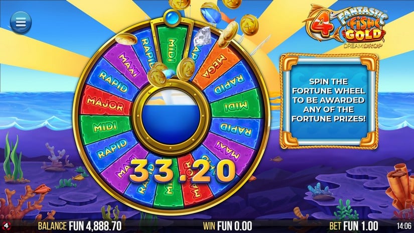 4 Fantastic Fish Gold Dream Drop slot screen 4