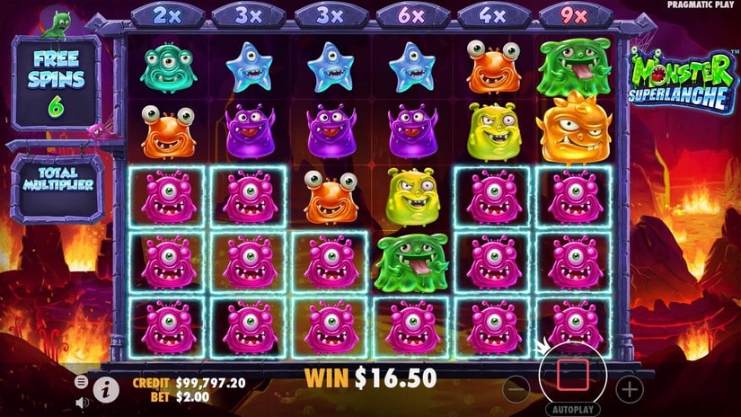 Monster Superlanche slot screen 6