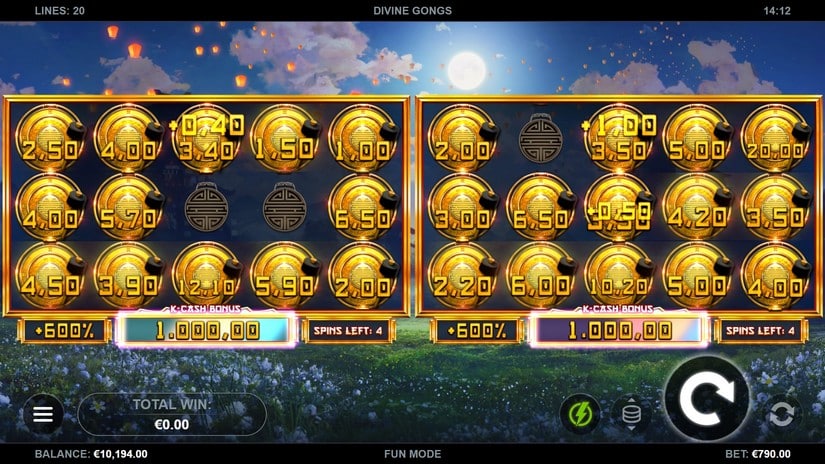 Divine Gongs slot screen 5