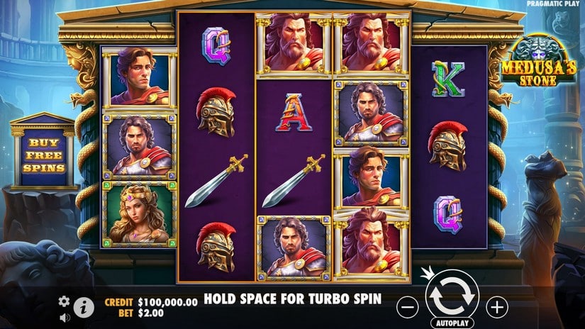 Medusa’s Stone slot screen 1
