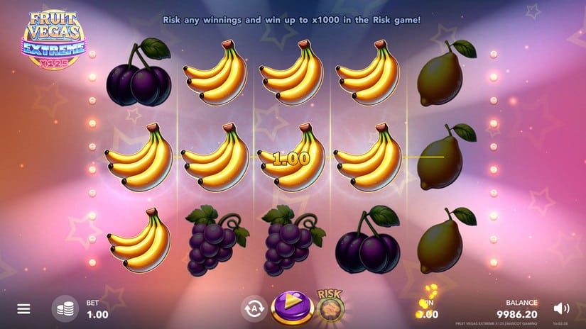 Fruit Vegas Extreme x125 slot screen 4