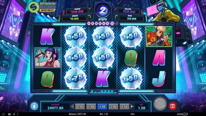 Spinnin’ Records Into the Beat slot screen 4