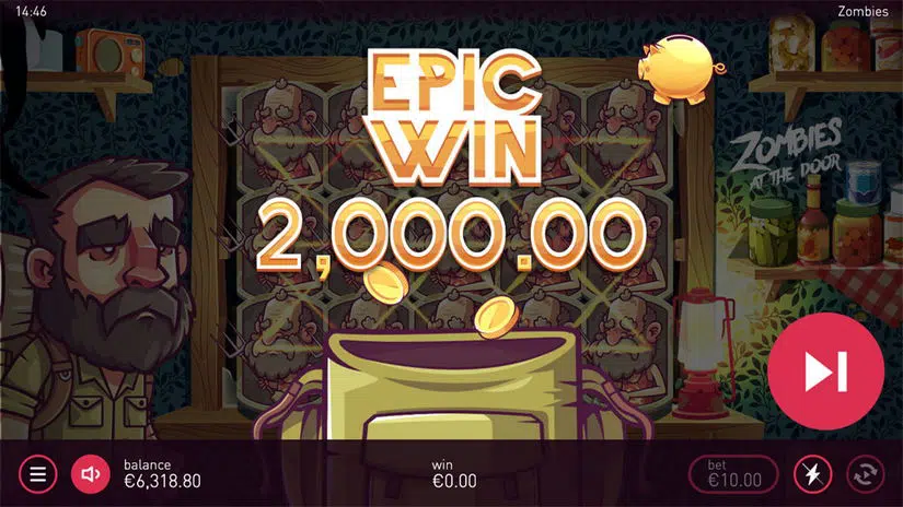 Zombies At The Door slot screen 5