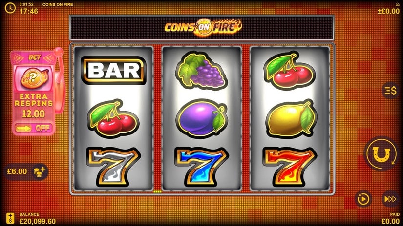 Coins on Fire slot screen 1
