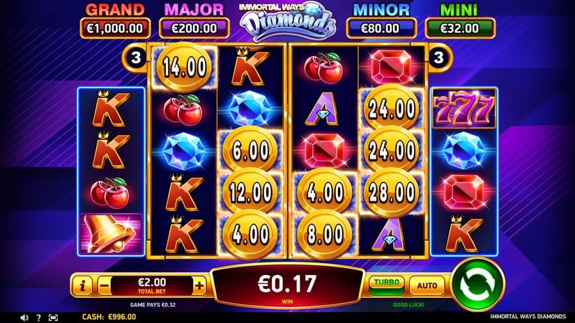 Immortal Ways Diamond slot screen 3