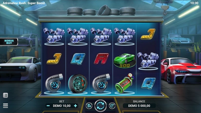 Adrenaline Rush Super Boost slot screen 1