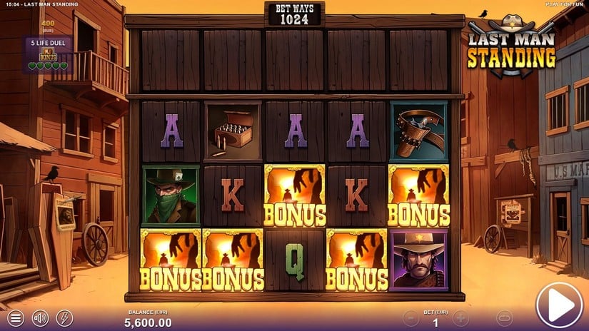 Last Man Standing slot screen 2
