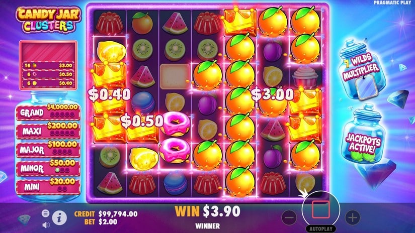 Candy Jar Clusters slot screen 3
