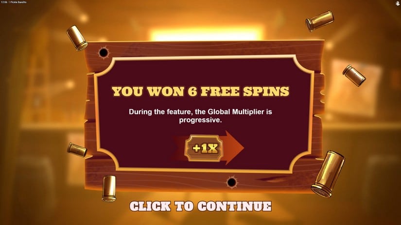 Pickle Bandits slot screen 4