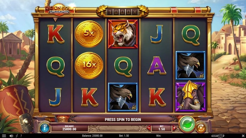 Legion Gold Unleashed slot screen 1