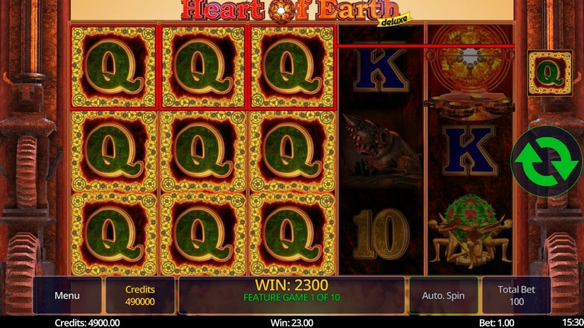 Heart of Earth Deluxe slot screen 5