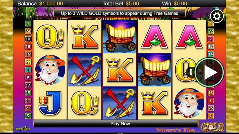 Where’s the Gold slot screen 1