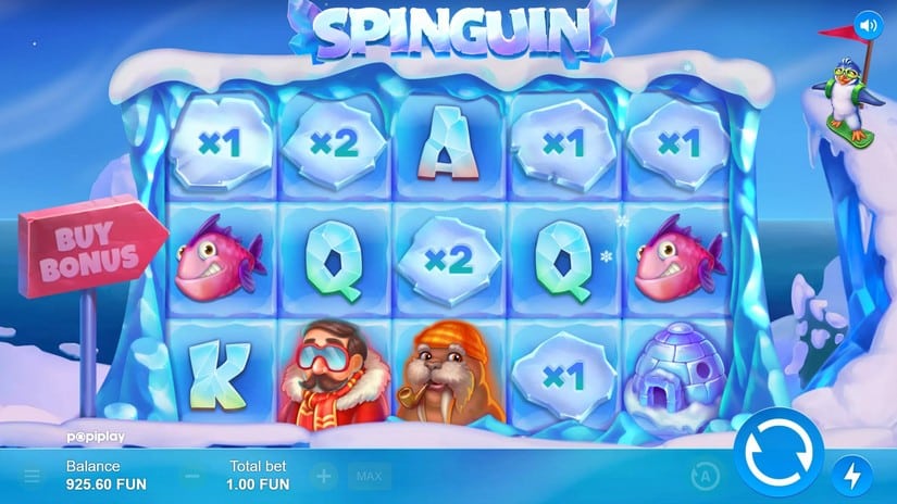Spinguin slot screen 5