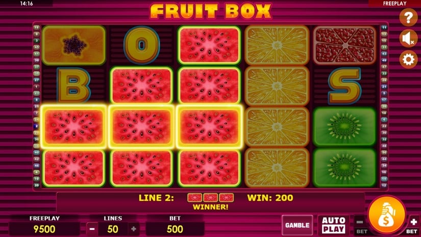 Fruit Box slot screen 1
