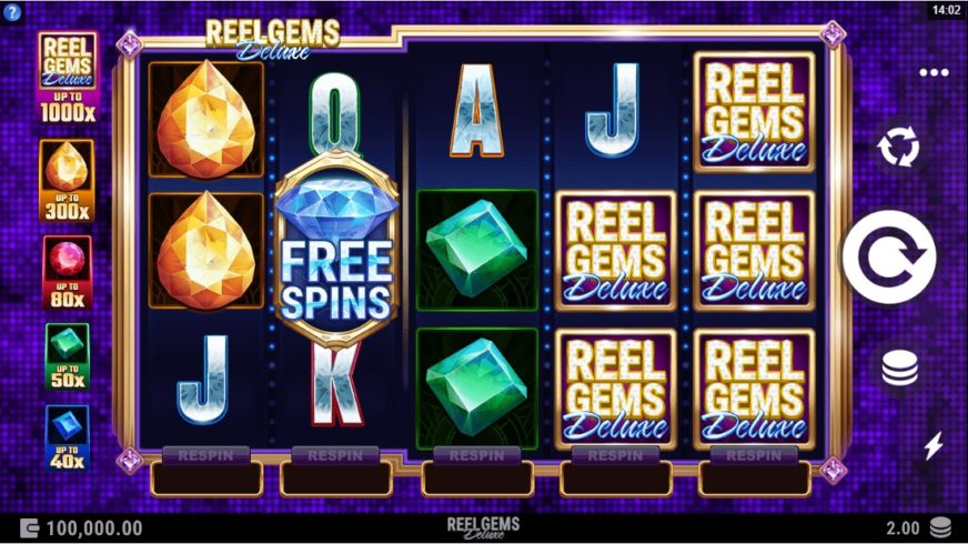 Reel Gems Deluxe slot screen 1