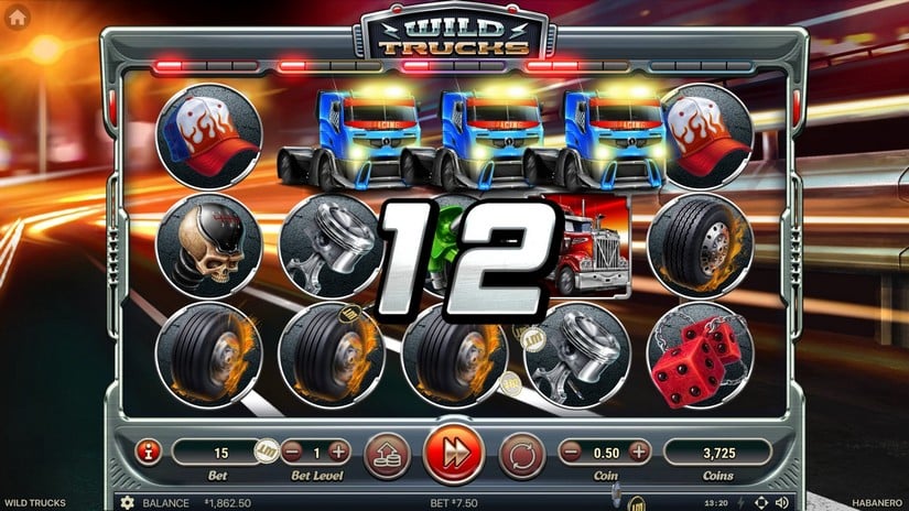 Wild Trucks slot screen 2