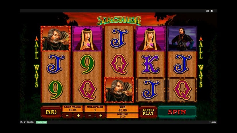Archer slot screen 1