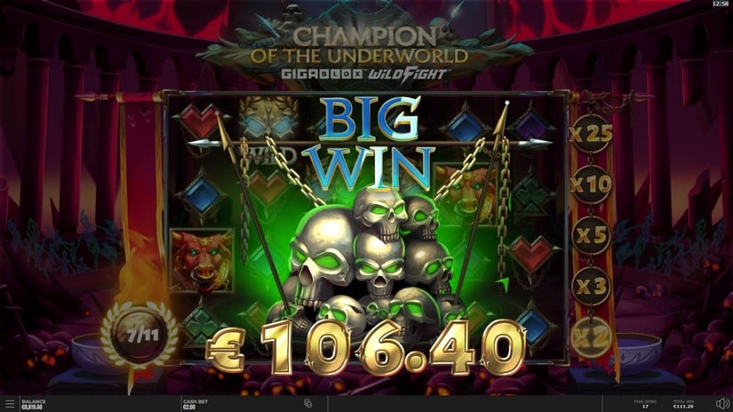 Champion of the Underworld slot screen 10