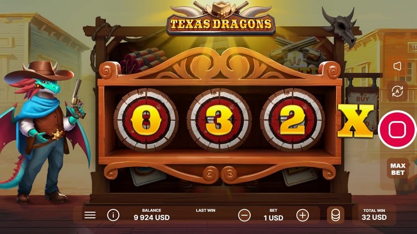 Texas Dragons slot screen 3