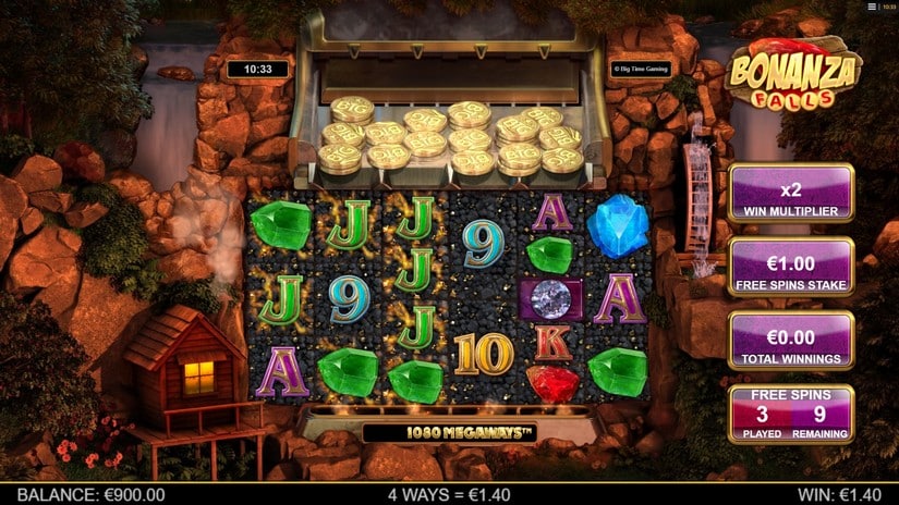 Bonanza Falls slot screen 3