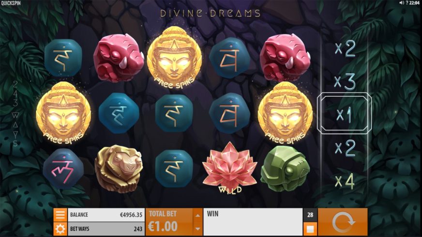 Divine Dreams slot screen 4