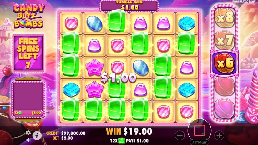 Candy Blitz Bombs slot screen 4