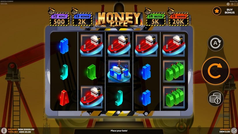Money Pipe slot screen 1