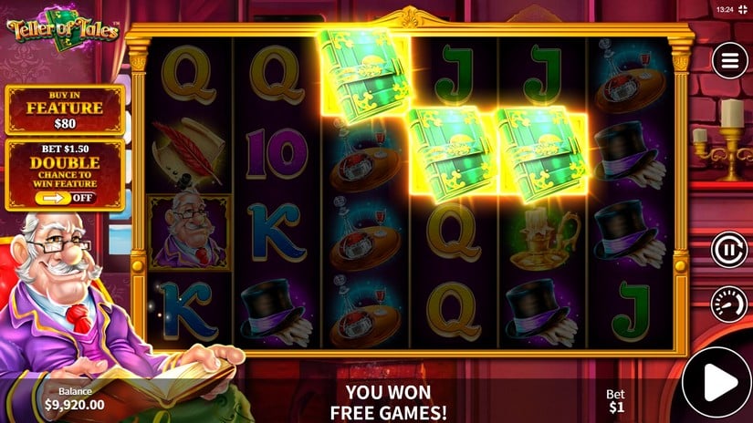 Teller of Tales slot screen 2