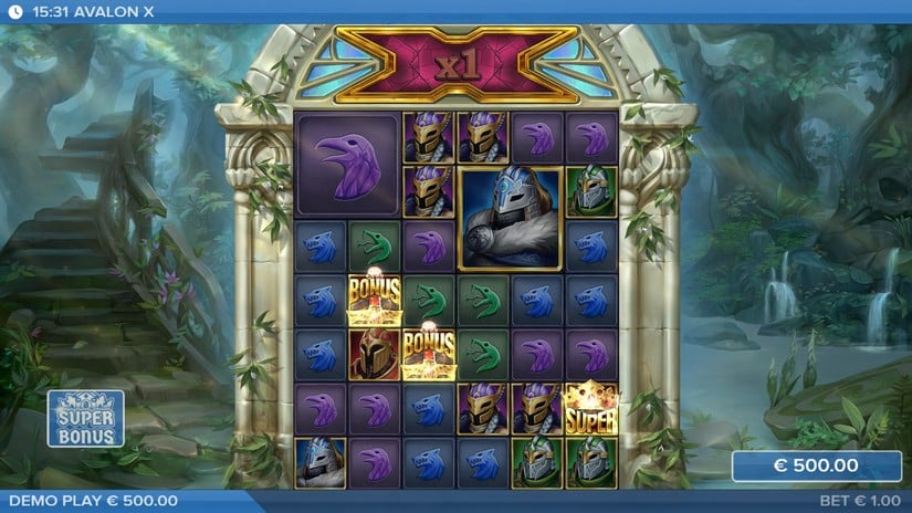 Avalon X slot screen 2