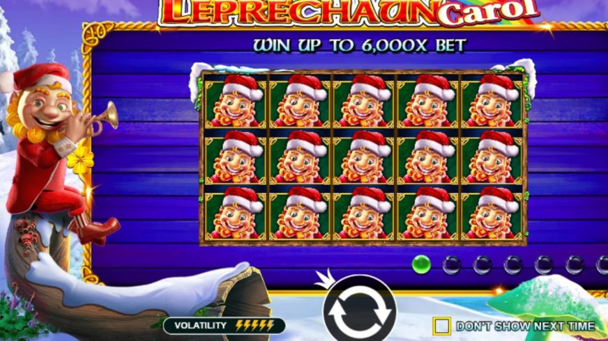Leprechaun Carol slot screen 5