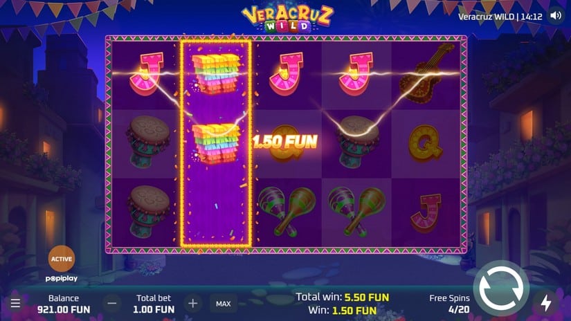 Veracruz Wild slot screen 5