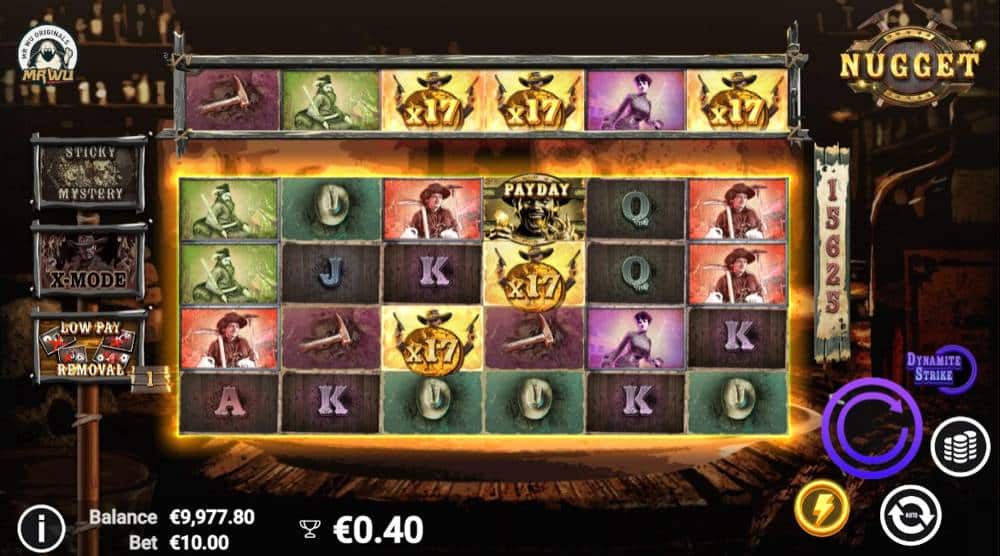 Nugget online slot features