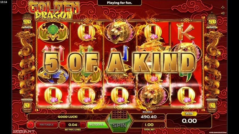 Golden Dragon slot screen 3
