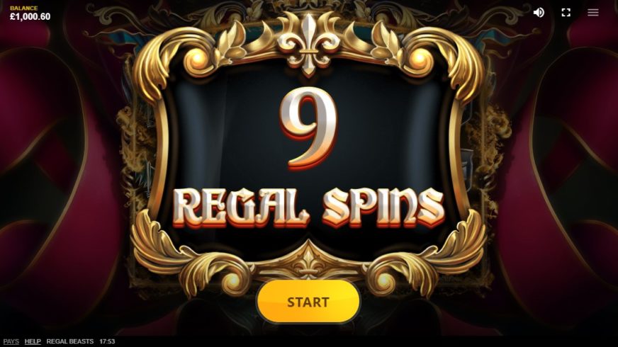 Regal Beasts slot screen 2