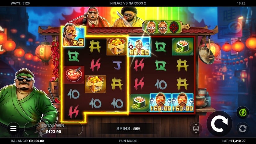 Ninjaz vs Narcos 2 slot screen 6