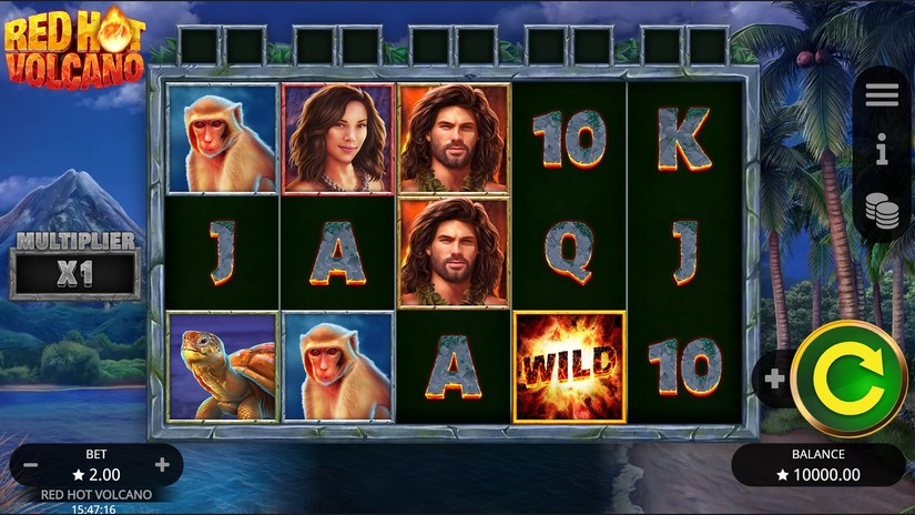 Red Hot Volcano slot screen 1
