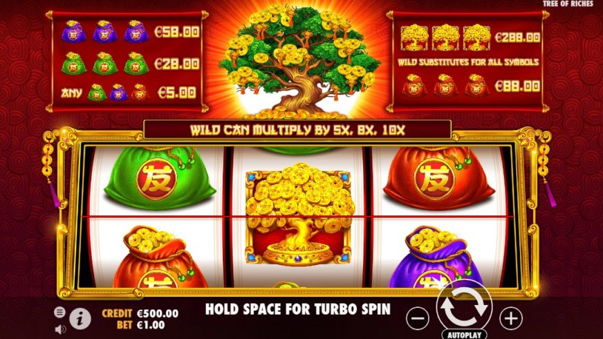 Tree of Riches slot screen 1