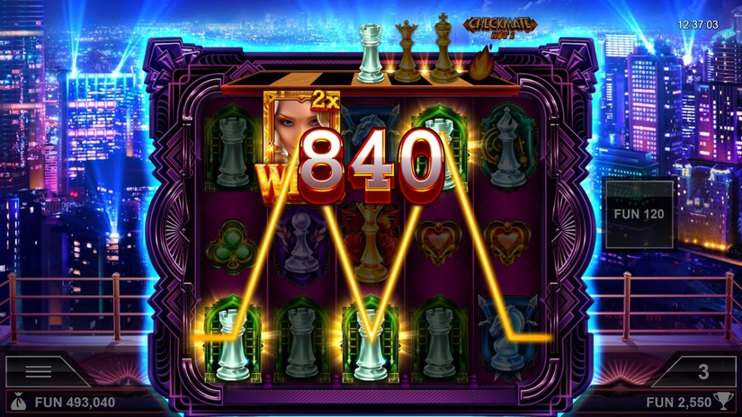 Checkmate Hot1 slot screen 4